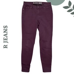 🛍️3/$40 R Jeans “The Sculpting” Skinny Pants Plum Purple Stretch Pants Size: 29